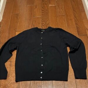 Ladies size Xl black J Crew lightweight cardigan